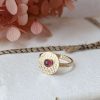 Bague astria grenat